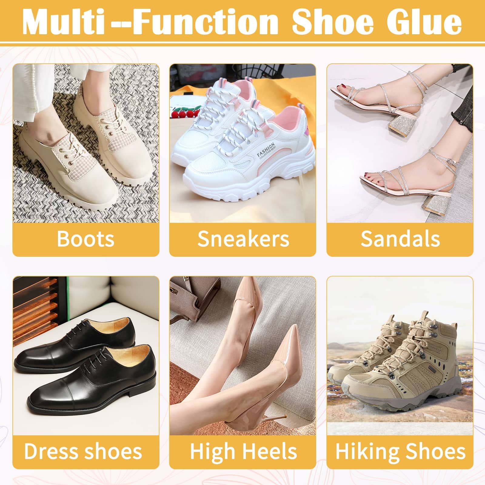 Shoe Glue Sole Repair Adhesive, Evatage Waterproof Shoe Repair Glue Ki –  WoodArtSupply